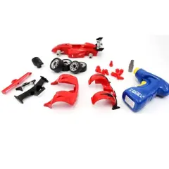 Insten 30 Piece Build Your Own Formula Racing Car Take-A-Part Toy, Engineering Stem Project Kit, 8.5 x 3.5