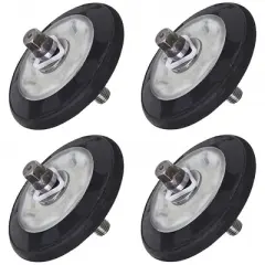 Nispira 4581EL2002C Dryer Drum Roller Assembly Compatible with LG Dryers Replace 4581EL2002A 4581EL2002B 4581EL2002D AP5688895 PS8260240, 4 Rollers