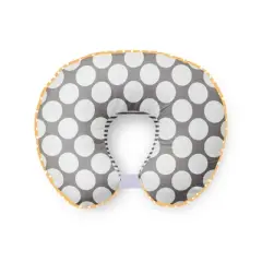 Bacati - 3 pc Dots/Pin Stripes Grey/Yellow Hugster Feeding & Infant Support Nursing Pillow