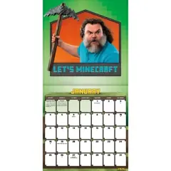 Minecraft 2026 Movie 12"x12" Wall Calendar
