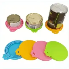 Paaaawaters One Reusable Silicone Pet Can Lid Bpa Free Suitable For Most Sized Dog And Cat Cans - Keeps Food Fresh Prevents Bacterial Odors