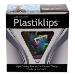 Baumgarten's Plastiklips Paper Clips Large Assorted Colors 364051