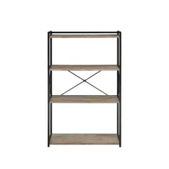 47" Corday Bookcase Gray and Black - Steve Silver Co.