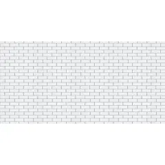 Fadeless Bulletin Board Art Paper, White Subway Tile, 48" x 50', 1 Roll