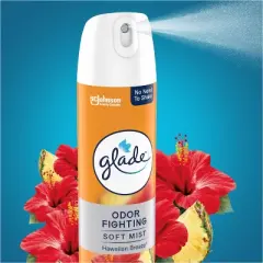 Glade Odor Fighting Soft Mist Aerosol Room Air Freshener - Hawaiian Breeze - 8oz