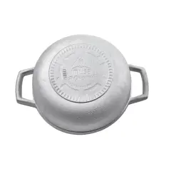 IMUSA 0.5qt Mini Cast Aluminum Traditional Caldero Set with Lid: Rice Pot, Hand Wash, Electric & Gas Compatible