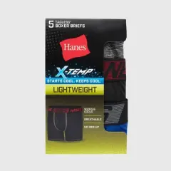 Hanes Boys' 5pk X-Temp Boxer Briefs - Green