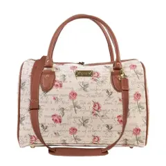 Signare USA Rose Pink Floral Travel Bag