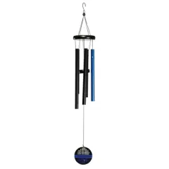 Dicksons I Said A Prayer Blue Line 35 inch Aluminum Wind Chime Noisemaker