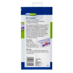 Ezy Dose Weekly AM/PM Push Button Pill Reminder XL