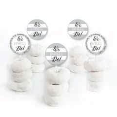 Big Dot of Happiness We Still Do - Wedding Anniversary - Dessert Cupcake Toppers - Anniversary Party Clear Treat Picks - Set of 24