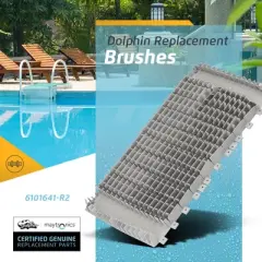 Dolphin Grey  Brushes for DX3, DX4S, Premier, Prowler 820/830 C6 Plus, & Wave 2x2 Cleaners Replacement