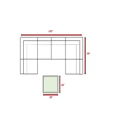 FIONECA Fully Assembled 4-Piece Wicker Patio Sofa Set with Cushions, Outdoor Conversation Seating Group for Backyard & Garden