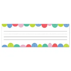 Creative Teaching Press Rainbow Drops Name Plates, 9-1/2" x 3-1/4", 36 Per Pack, 6 Packs