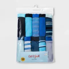 Boys' 10pk Striped Boxer Briefs - Cat & Jack&trade;