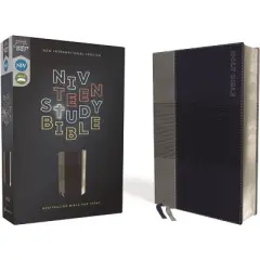 Niv, Teen Study Bible (for Life Issues You Face Every Day), Leathersoft, Blue, Comfort Print - by  Zondervan (Leather Bound)