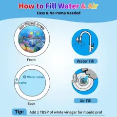 Swtroom Tummy Time Water Mat for Baby Inflatable Activity Center