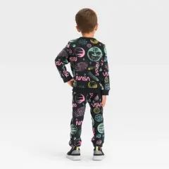 Toddler Boys' NASA Galaxy Top and Bottom Set - Black