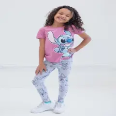 Disney Lilo & Stitch Girls T-Shirt and Leggings Outfit Set Little Kid to Big Kid