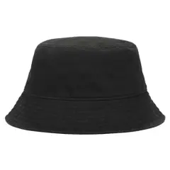2-Pack Black & White Washed 100% Cotton Bucket Hat Everyday Cotton Style Unisex Trendy Lightweight Outdoor Hot Fun Summer Beach Vacation Getaway