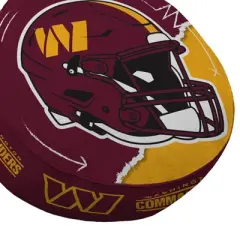 NFL Washington Commanders Split Helmet Circle Plushlete Pillow