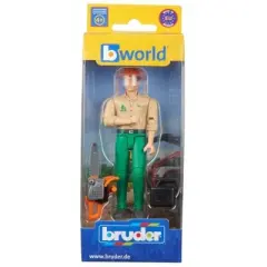 Bruder bworld Logging Man / Forestry Worker with Accessories 60030