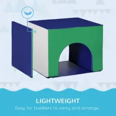 INFURNIC Baby and Toddler Learning Toys Play Adventure Set Soft Foam Climber For Safe Toddler Learning Fun, Multicolored, 70.8"*52.8"*17.8"