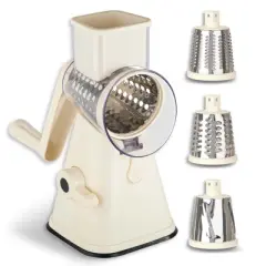 NutriSlicer Vegetable Slicer Cheese Grater Potato Slicer Salad Chopper with Suction Base