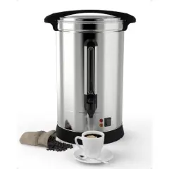 120 Cups Commercial Coffee Maker, Quick Brewing Stainless Steel Large Coffee Urn