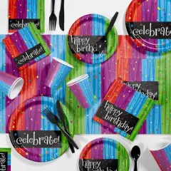 24ct Milestone Celebrations Paper Plates Blue