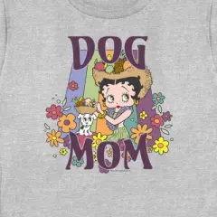 Women's Betty Boop Floral Dog Mom T-Shirt