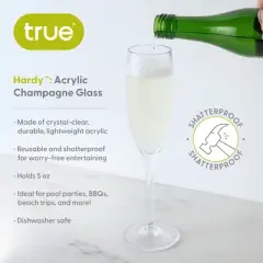 Hardy&trade;: Acrylic Champagne Glass by True