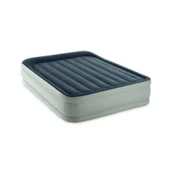 Intex Elevated 18" Premium Comfort Queen Air Mattress with Internal Pump