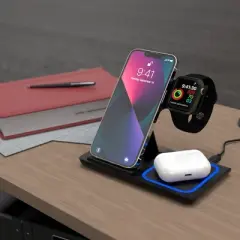 Keyscaper WNBA Linen 15-Watt 3 in 1 Charging Station