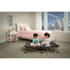 Regalo My Cot Portable Travel Bed Includes Fitted Sheet - Gray