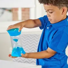 Hand2Mind 1 Minute Jumbo Sand Timer: Educational Teaching Aid for Preschool to 6th Grade Kids