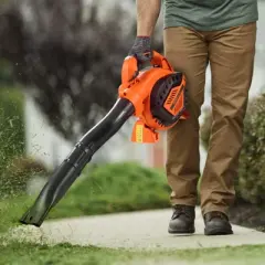 VEVOR Leaf Blower, 26CC 2-Cycle Handheld Leaf Blower with A Fuel Tank, 2-in-1 Blower 425CFM Air Volume 156MPH Speed, for Lawn Care, Leaf Cleaning