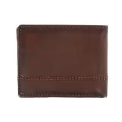 Columbia Men's Leather RFID Slim Bifold Wallet with Exterior Pocket