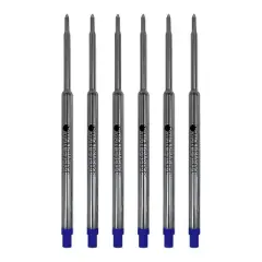 Monteverde Ballpoint Pen Refill Fine Point Blue Ink 6 Pack (W423BU)