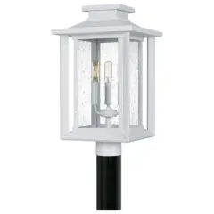 Quoizel Lighting Wakefield 3 - Light Post Light in  White Lustre