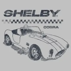 Women's Shelby Cobra Sports Car Sketch T-Shirt