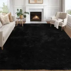 Modern Fluffy Area Rugs for Bedroom Living Room, Plush Soft Thick Fuzzy Shaggy Carpet for Kids Nursery Dorm