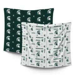 NCAA Michigan State Spartans Home & Away Baby Blanket - 2pk