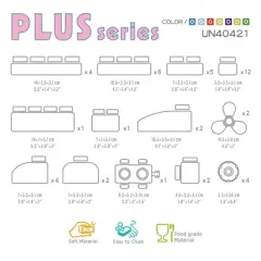 UNiPLAY PLUS Soft Building Blocks &mdash; Designed to Stimulate Creativity and Imagination, Early Learning for Infants and Toddlers