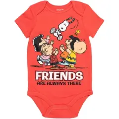 PEANUTS Snoopy Charlie Brown 5 Pack Bodysuits Multi 