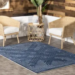 nuLOOM Onita Transitional Striped Indoor/Outdoor Patio Area Rug