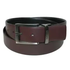 Kenneth Cole Reaction Men's Reversible Belt with Matte Nickel Buckle