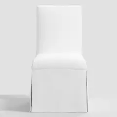 Samy Skirted Slipcover Dining Chair Twill White - Threshold&trade;