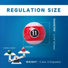 GSE 2-1/4" Pearl Style Billiards Pool Ball Set, 2.25-Inch Regulation Size Pool Balls