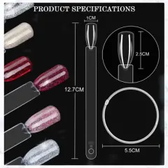 Saviland Pro 150PC Radial Fan Display System - Omni-Ring Polish Swatches for Salon Color Reference & Tech Training .(Size: 150 Count)